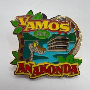 Vintage Disney Pin Adventures Treasures of The Galapagos Vamos Al Anaconda Snake